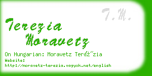 terezia moravetz business card